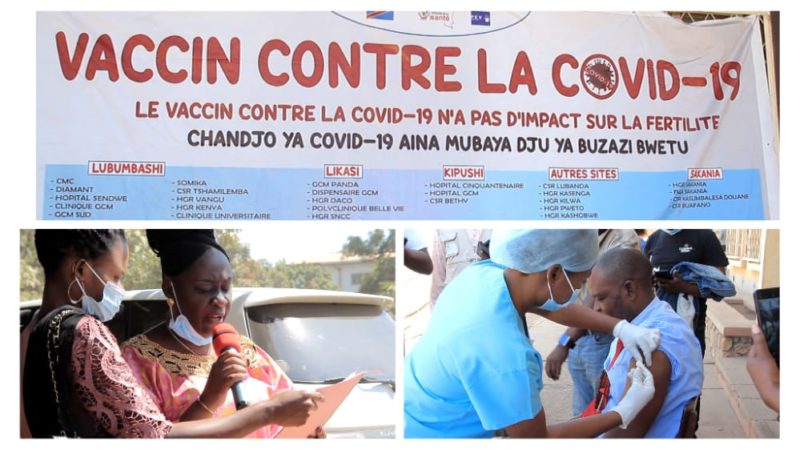 Likasi : Début de la campagne de vaccination contre la Covid-19