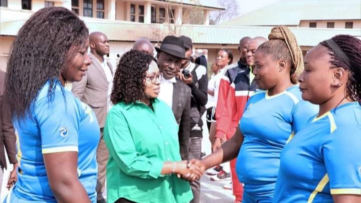 Haut-Katanga : Lancement du championnat de Handball par Pauline Igwabi