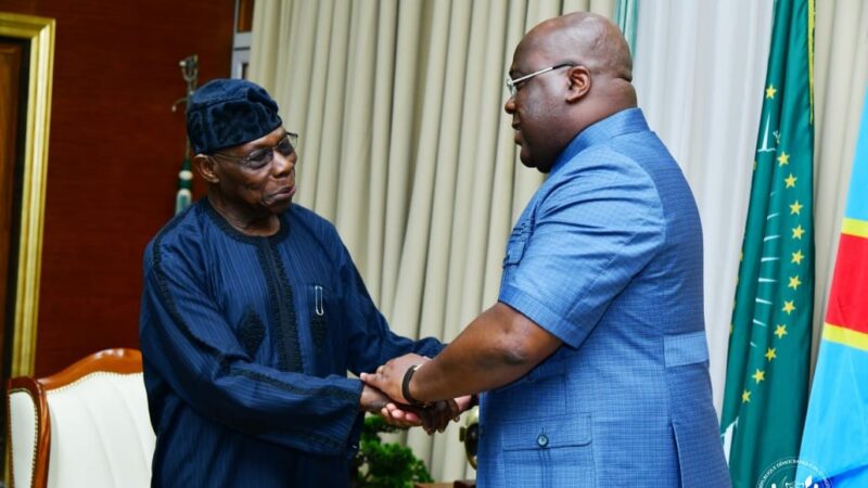 Kinshasa : Félix Tshisekedi a reçu Olusegun Obansanjo