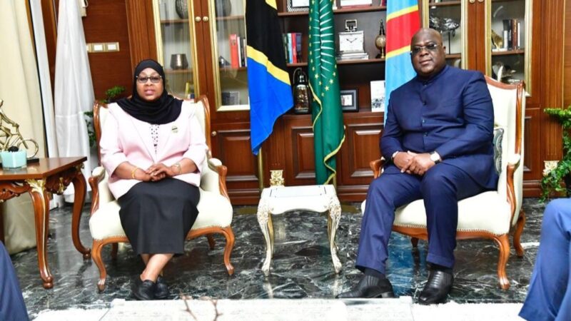 RDC-TANZANIE : Félix Tshisekedi et Samia Suhulu en tête-à-tête