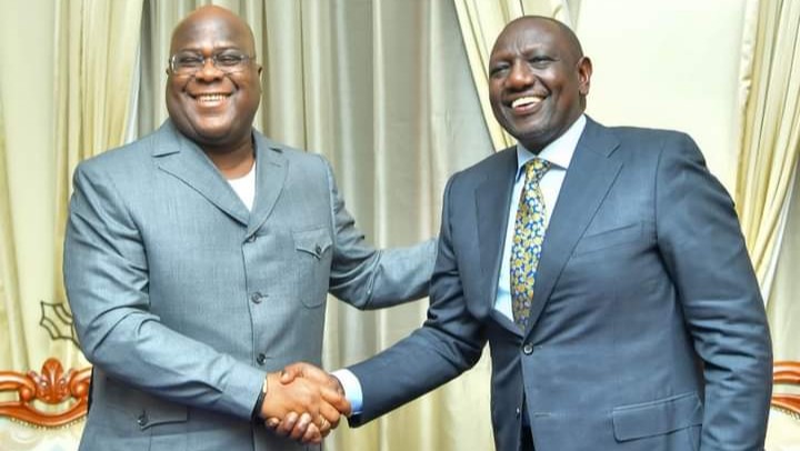 Kenya : Félix Tshisekedi et William Ruto affichent leur amitié