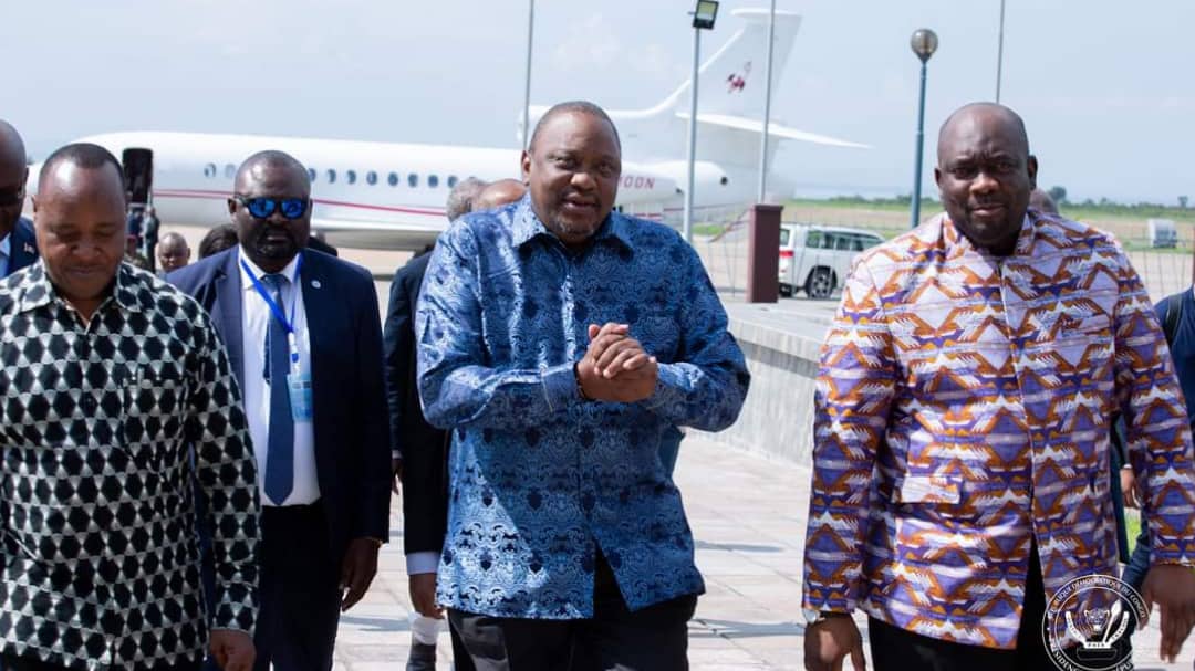 Insécurité à l’Est : Uhuru Kenyatta est arrivé à Kinshasa pour une visite de 48 heures