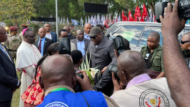 Kongo-Central : Félix Tshisekedi est arrivé à Mbanza Boma