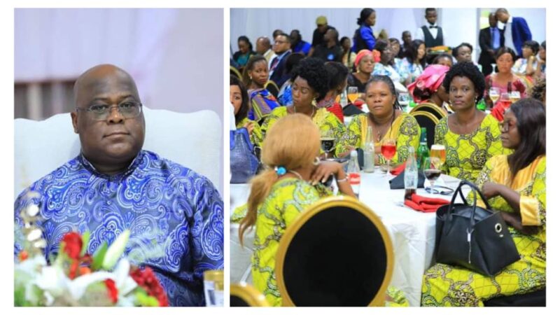 Kinshasa : Félix Tshisekedi offre un dîner aux épouses de militaires affectés au front