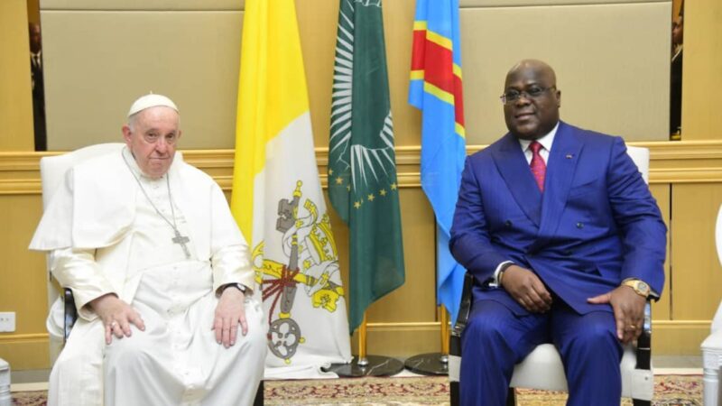 Kinshasa : Tête-à-tête entre Félix Tshisekedi et le Pape François