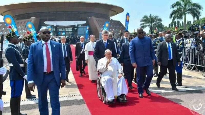 RDC : Le Pape François a quitté Kinshasa après 4 jours de visite pontificale