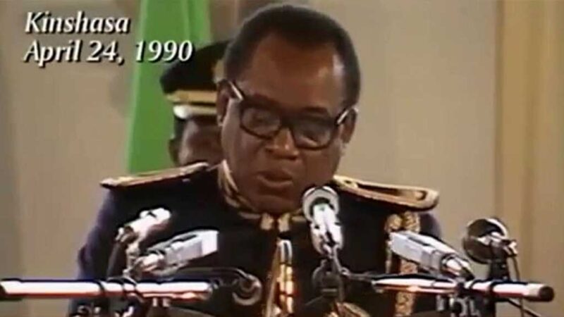 Histoire : 24 avril 1990, Mobutu ouvre le Zaïre au pluralisme politique.