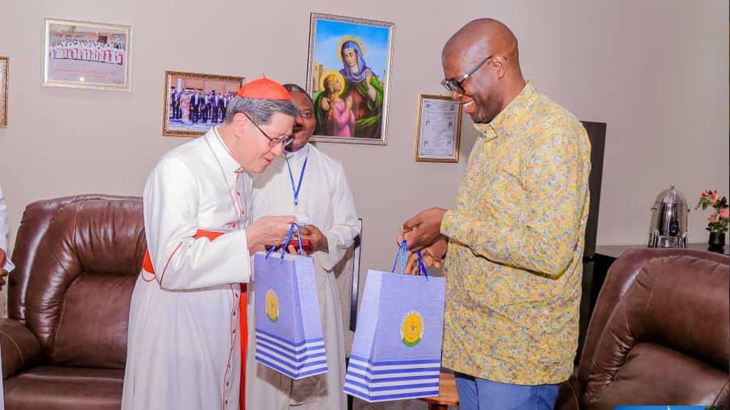 Haut-Katanga : Jacques Kyabula Katwe en tête-à-tête avec Luis Antonio, représentant du Pape François