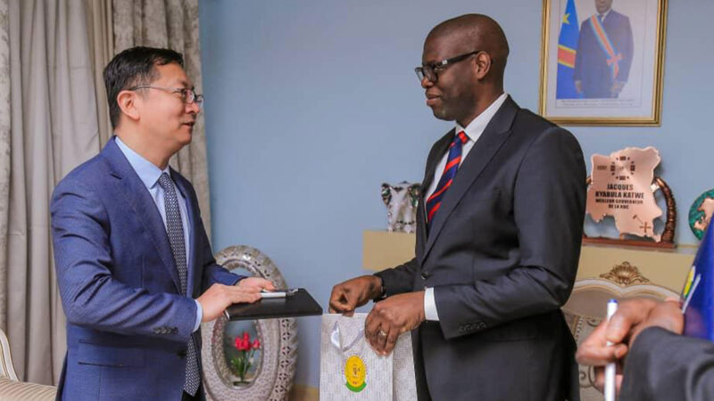 Lubumbashi : Jacques Kyabula Katwe en tête-à-tête avec le nouvel ambassadeur chinois en RDC