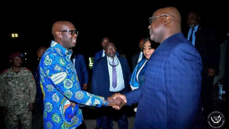 Haut-Katanga : Felix Tshisekedi vient d’arriver à Lubumbashi