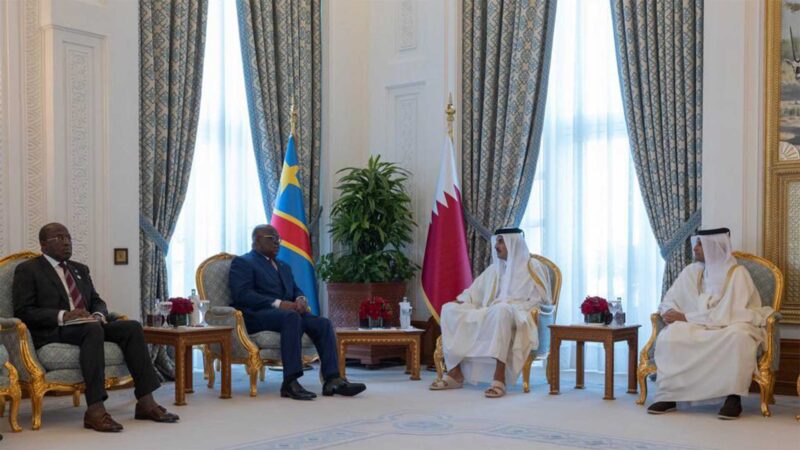 RDC : Félix Tshisekedi en tête-à-tête avec l’Émir du Qatar sur des questions d’investissement