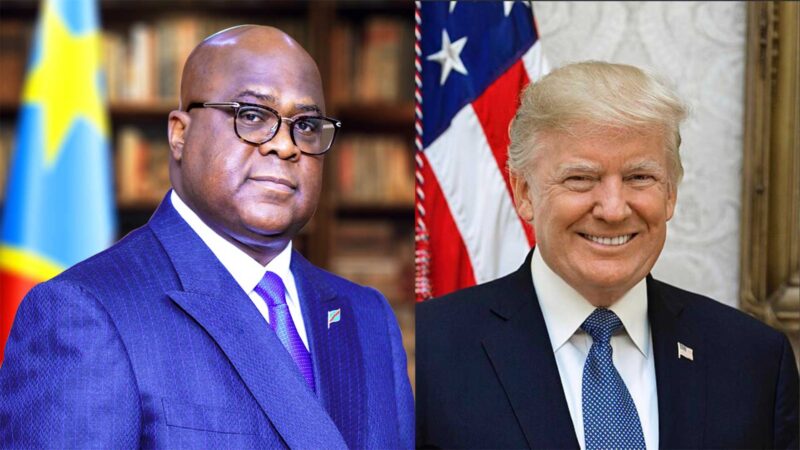 « Félicitations à Donald Trump pour sa belle victoire à l’élection présidentielle des USA » Félix Tshisekedi, Président de la RDC